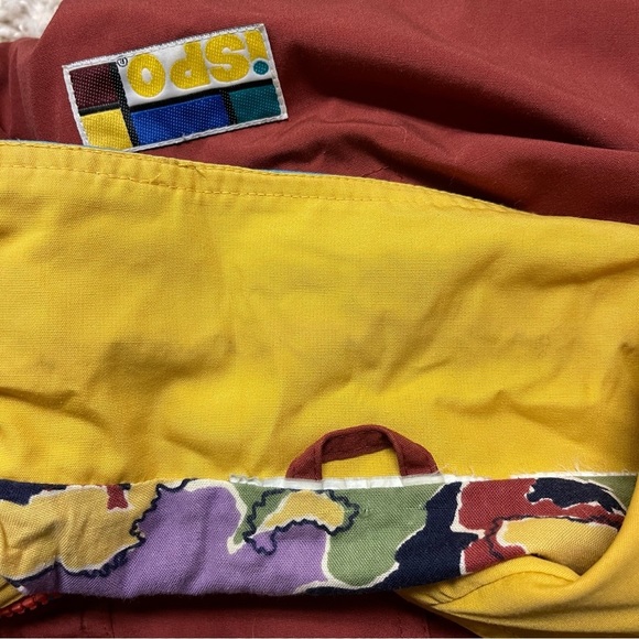Ispo Vintage Lightweight Jacket Multicolour Red‎ Yellow  Blue Size Medium/Large - Picture 10 of 11